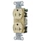 Hubbell Wiring Device-Kellems Straight Blade Receptacle, 5-20R, 20 A, 125V AC, 2 Pole, 3 Wire, Grounded BR20C1I - alternate 1